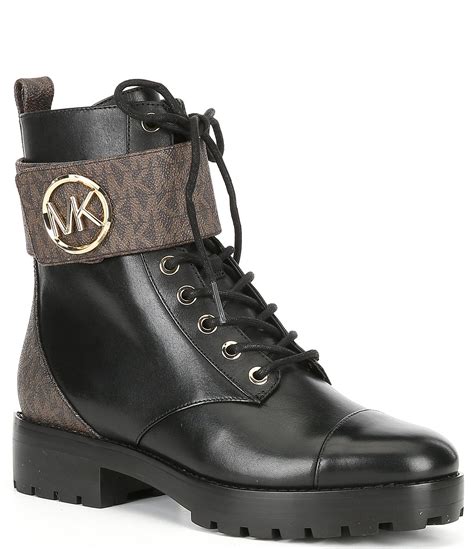 michael kors tan boots at dillards|Michael Kors leather boots.